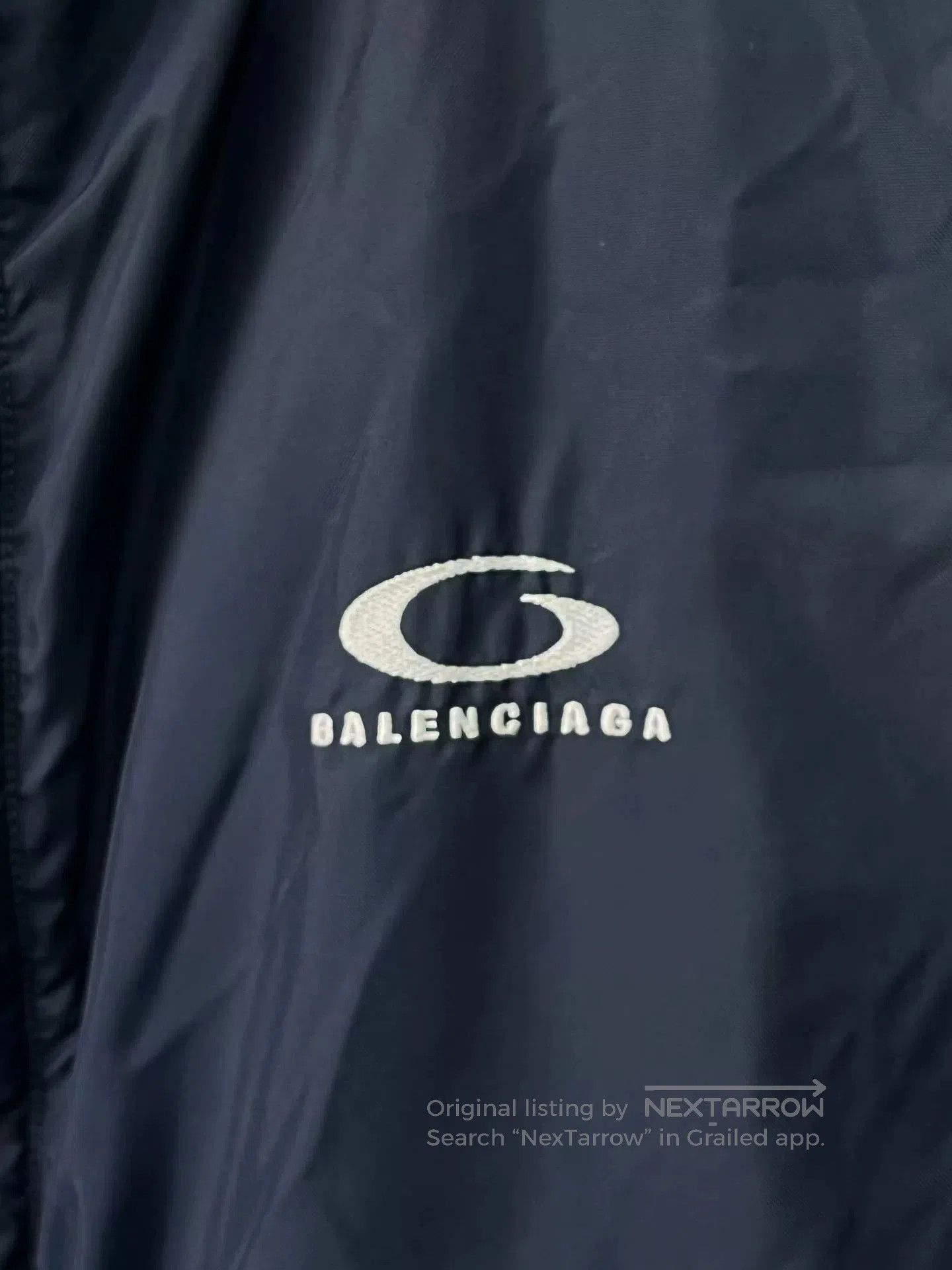 Balenciaga Balenciaga Reversible Cotton Jacket in Navy. Size US L / EU 52-54 / 3 - 3 Thumbnail