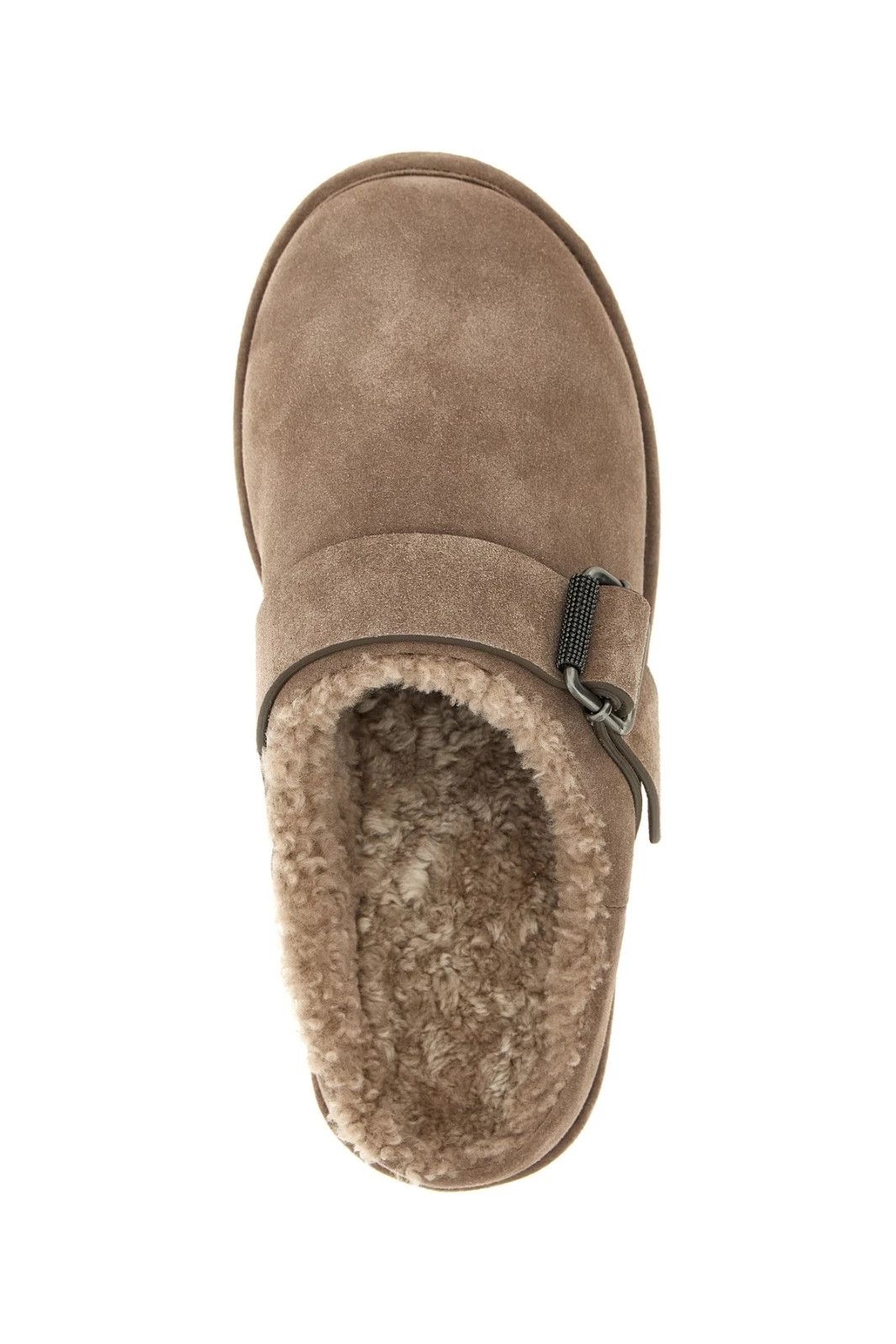 Brunello Cucinelli BRUNELLO CUCINELLI Monile Beige Suede Sabots NWT Size US 7 / IT 37 - 4 Thumbnail