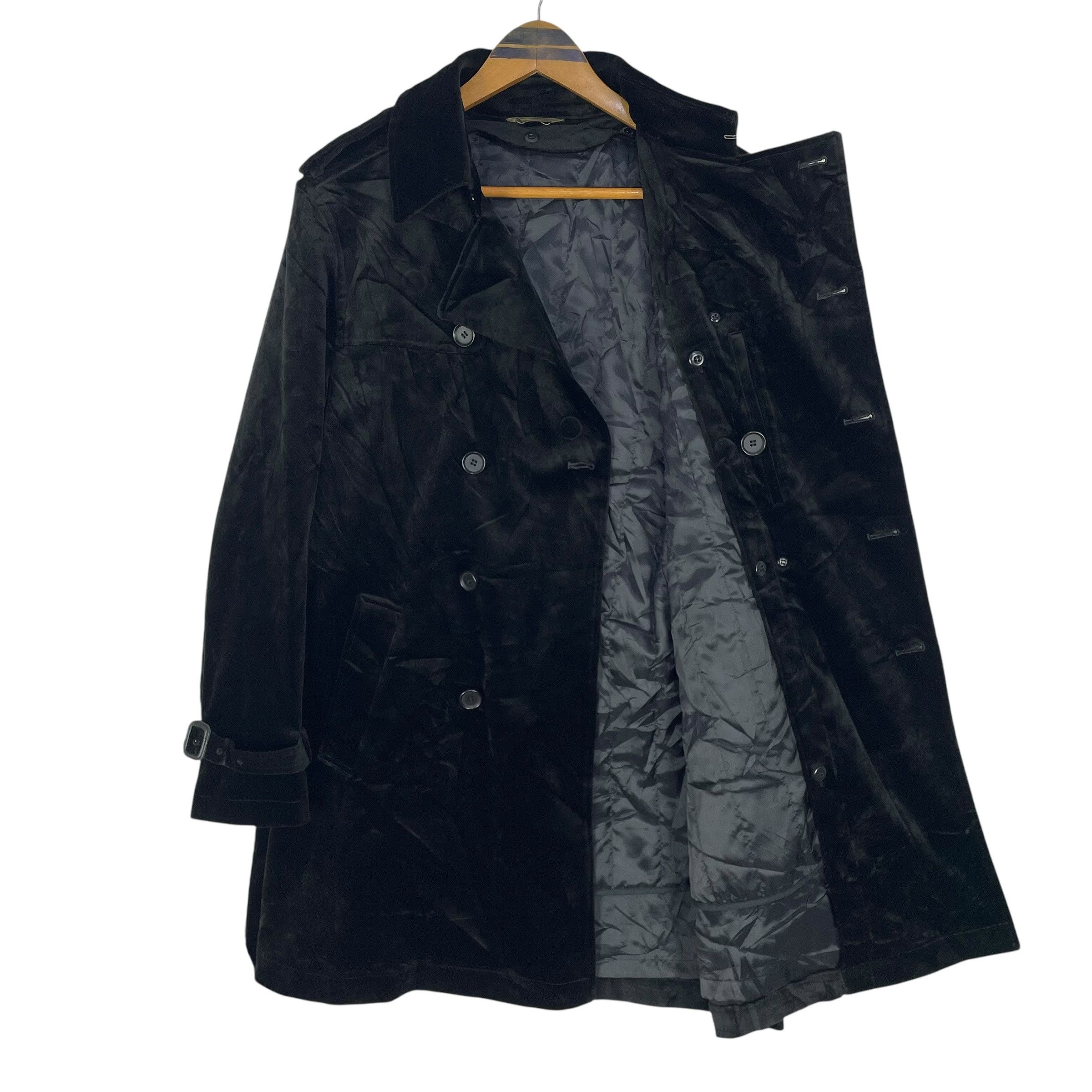 Yohji Yamamoto Vintage Yohji Yamamoto X D’Urban A.A.R Velvet Pea Coat Size US M / EU 48-50 / 2 - 8 Thumbnail