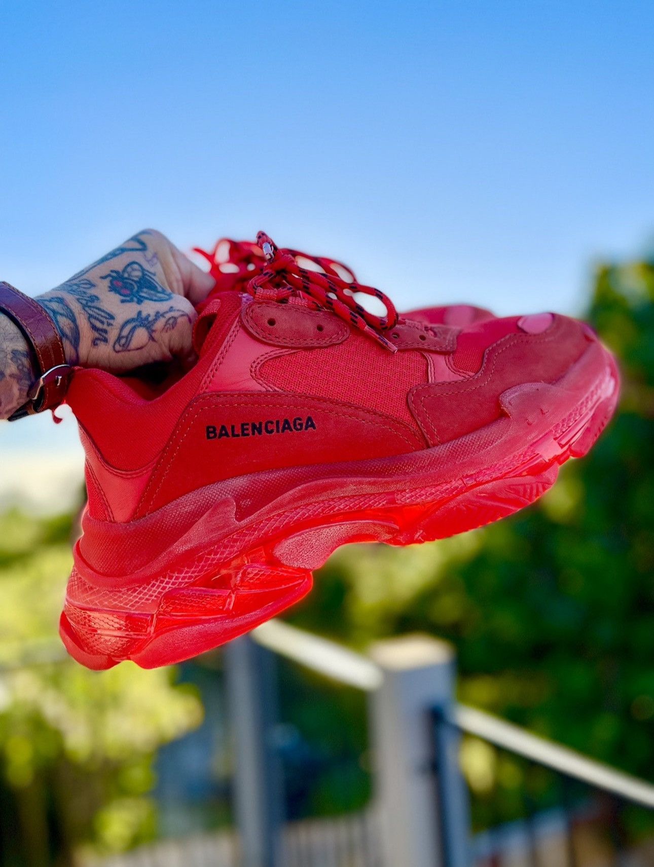 Balenciaga Balenciaga triple s Red | Grailed