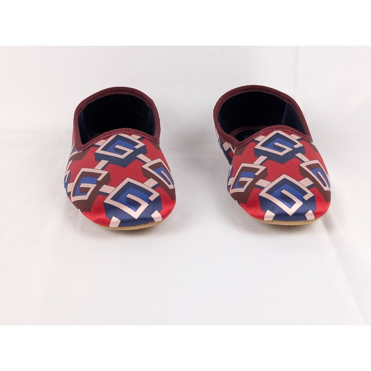 Gucci o1rshd1 Silk Printed Loafers in Multicolor Size US 6 / IT 36 - 9 Thumbnail