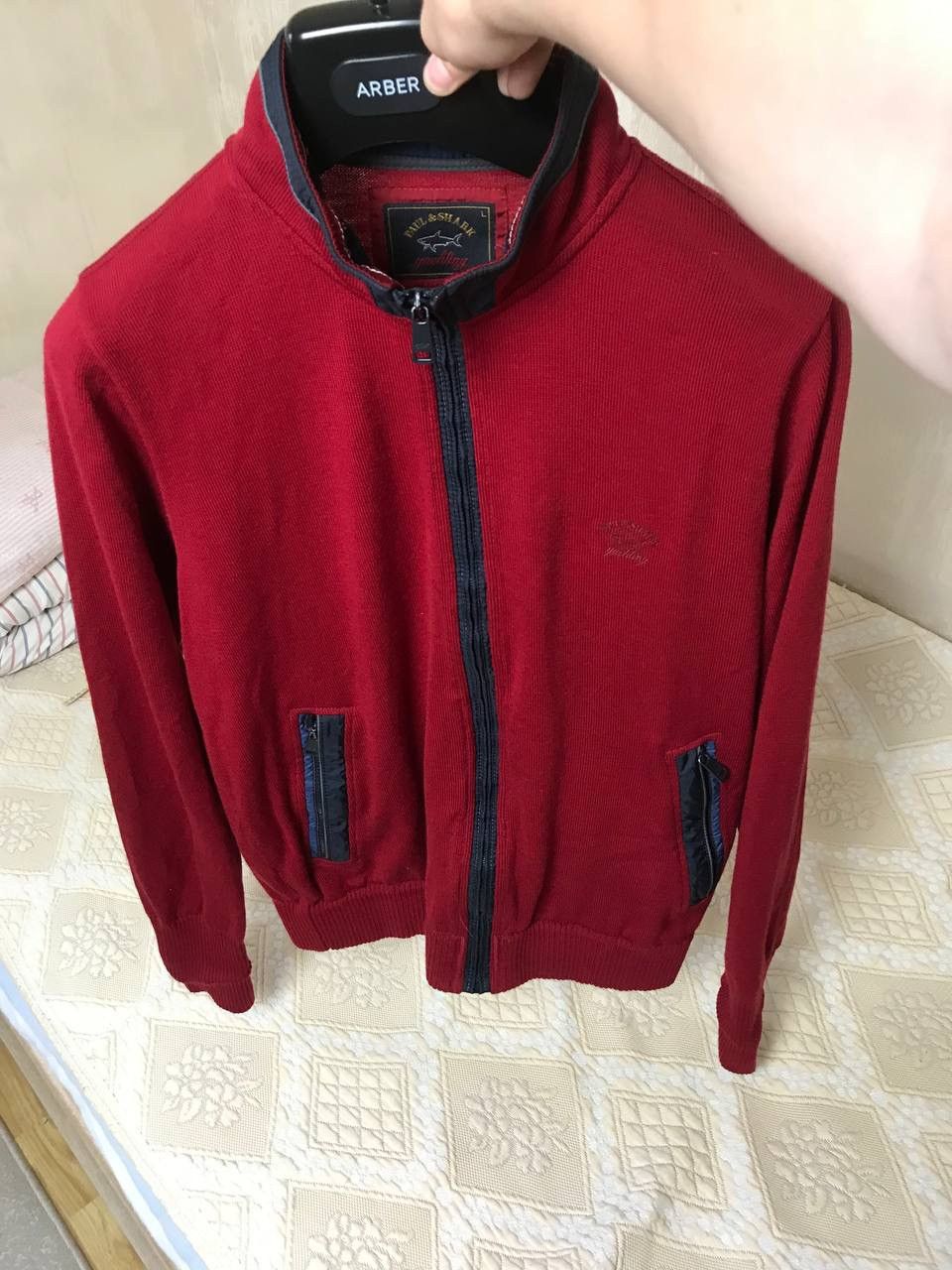 Paul & Shark 🔥 Paul Shark Yachting Wool Full Zip Sweater Pullover Logo Size US L / EU 52-54 / 3 - 6 Thumbnail