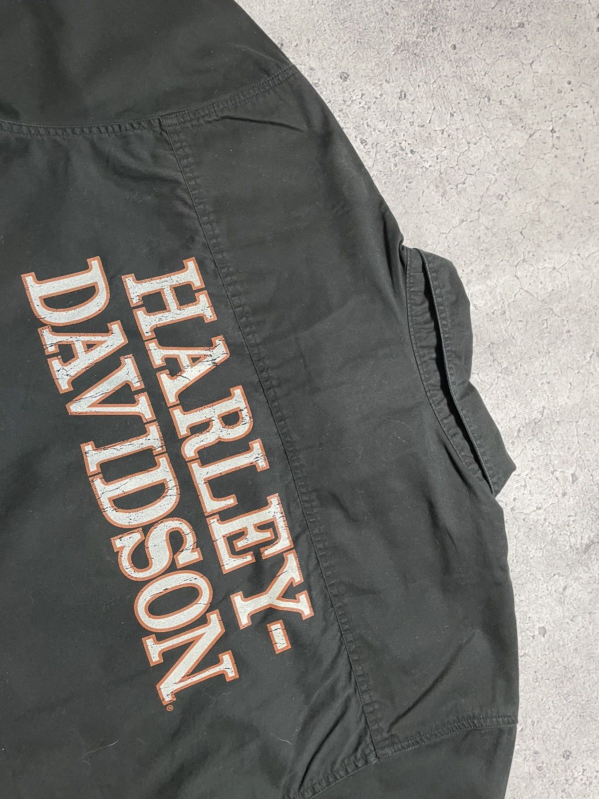 Harley Davidson × Vintage Vintage Short Sleeve Button Harley Davidson Shirt Big Logo Size US XXL / EU 58 / 5 - 9 Thumbnail