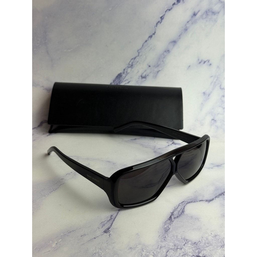 Saint Laurent Paris NEW Saint Laurent SL569Y Black Aviator Pilot Sunglasses Size ONE SIZE - 5 Thumbnail