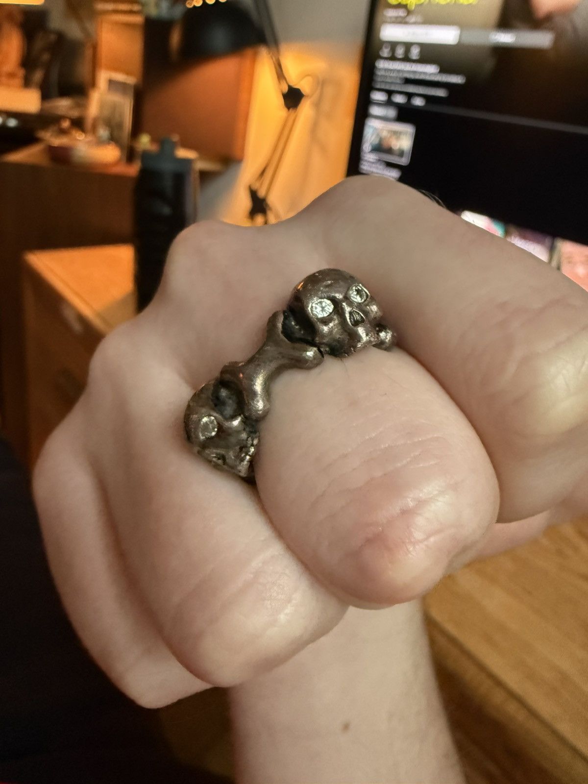 Stephen Webster Diamond Skull Ring Size ONE SIZE - 3 Thumbnail