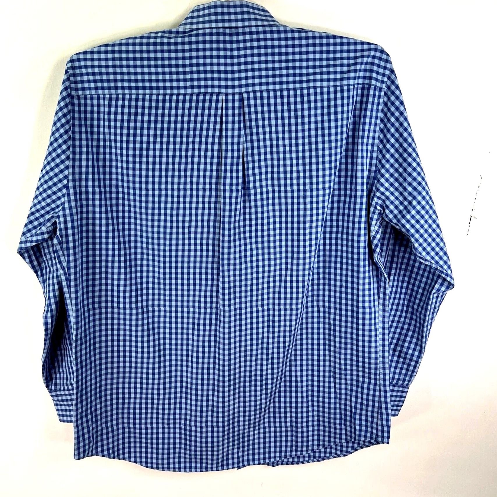 Peter Millar Peter Millar Shirt Adult XL Blue Button-Up Check Long Sleeve Cotton Spandex Preppy Mens Size US XL / EU 56 / 4 - 7 Thumbnail