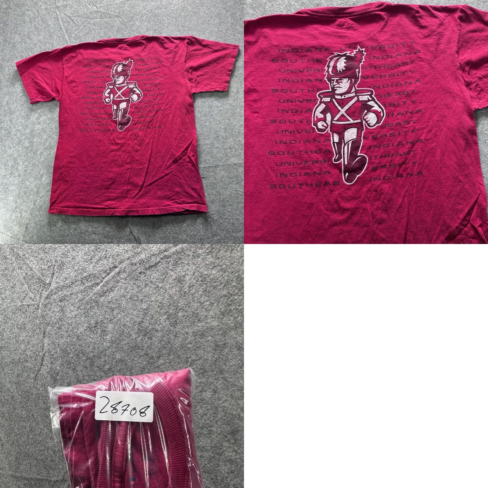 Champion Champion Shirt Mens L Red IU Southeast Graphic Tee Crewneck Tagless Cotton Size US L / EU 52-54 / 3 - 8 Thumbnail