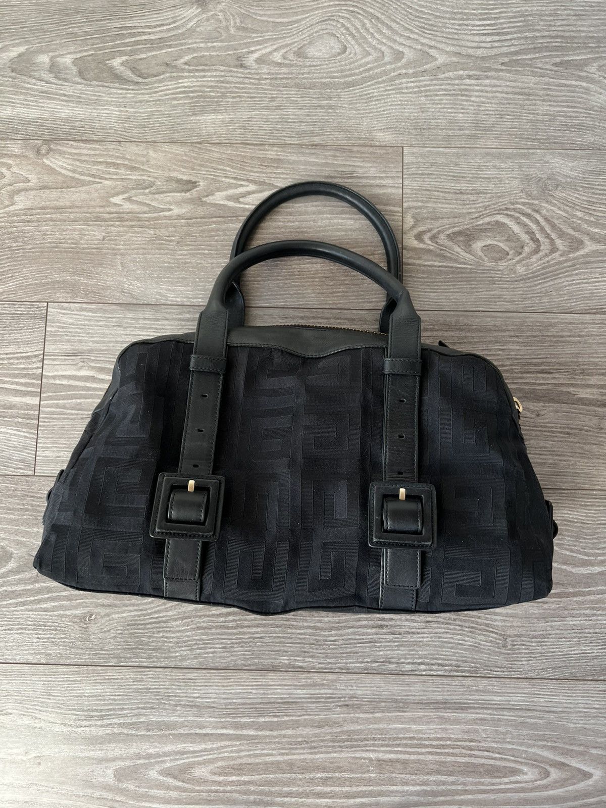 Givenchy Givenchy Black Signature Canvas Leather Boston Monogram Bag Size ONE SIZE - 7 Thumbnail