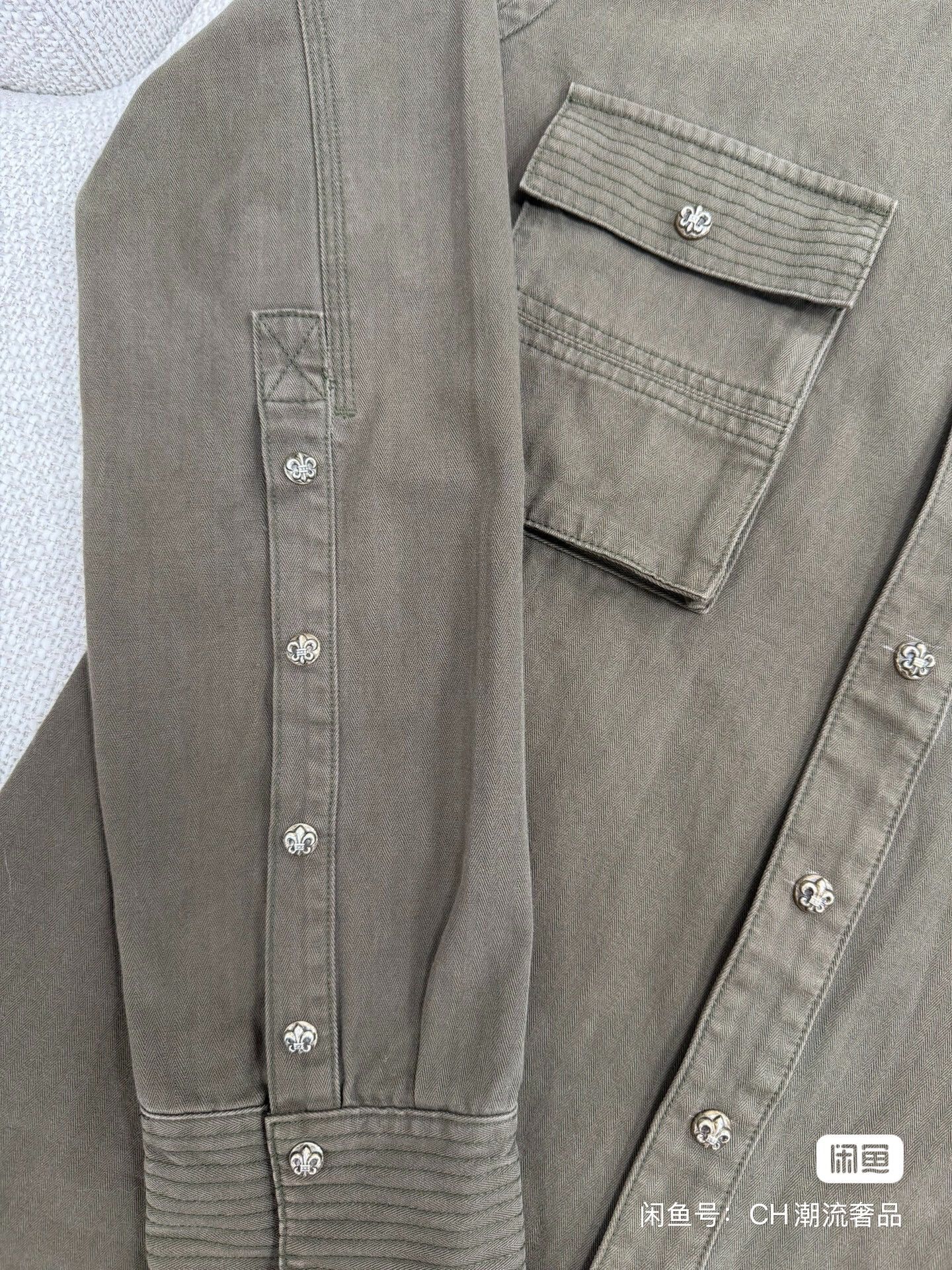 Chrome Hearts CHROME HEARTS Size XL Army Green Scout Flower Patch Silver Size US XL / EU 56 / 4 - 4 Thumbnail
