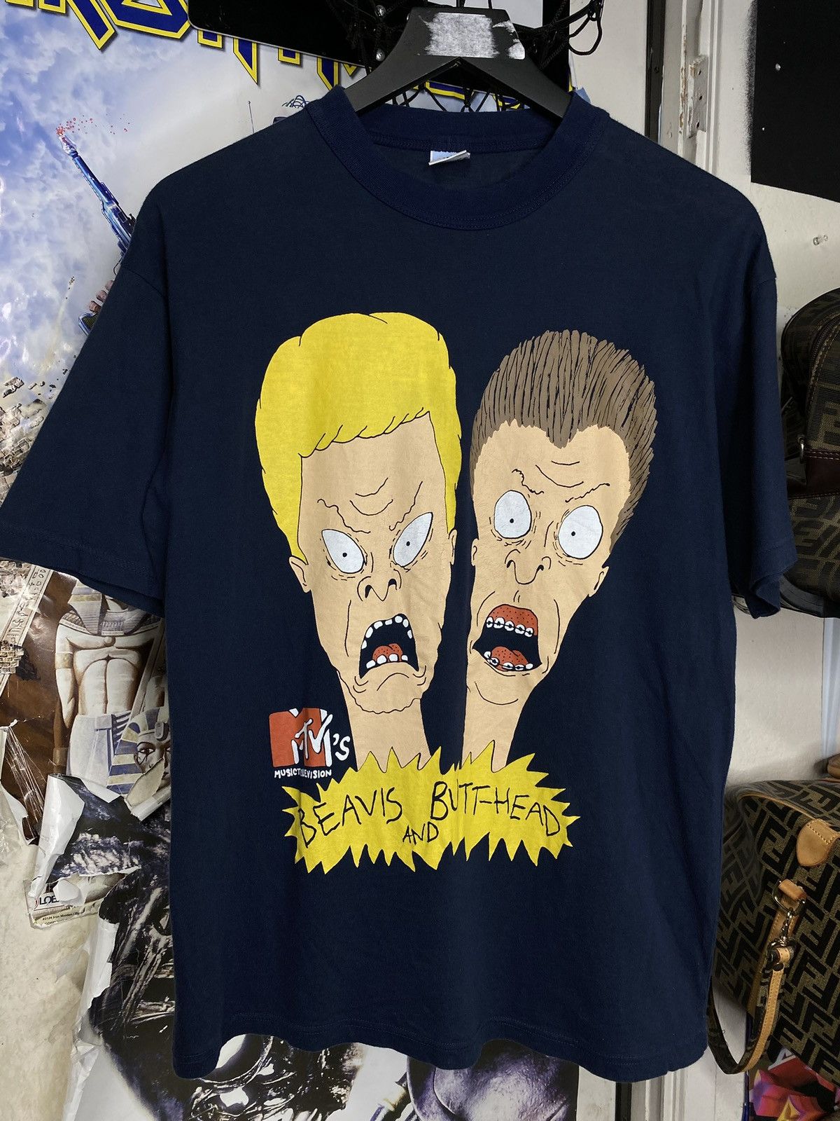 Vintage Vintage 90’s Beavis & Butthead T-Shirt Vtg Mtv Tee Medium Size US M / EU 48-50 / 2 - 5 Thumbnail