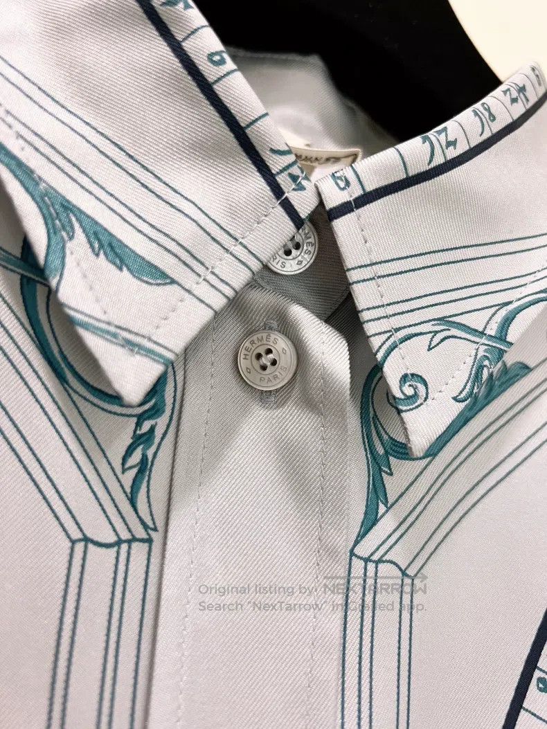 Hermes Hermes Constellation Compass Series Silk Printed Shirt Jac Size XS / US 0-2 / IT 36-38 - 3 Thumbnail
