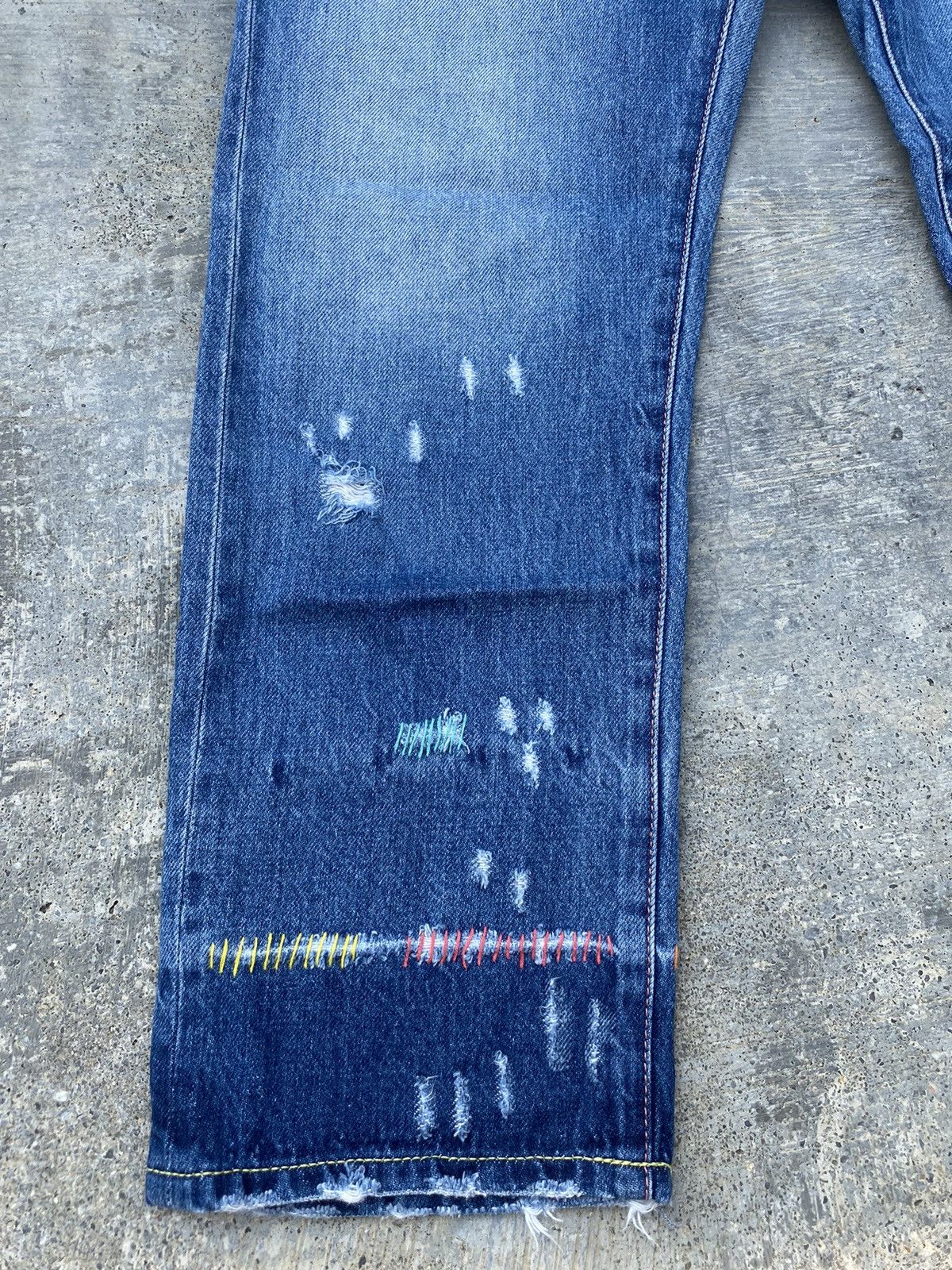 Tsumori Chisato VINTAGE TSUMORI CHISATO DISTRESSED BORO PUNK JAPAN Size US 32 / EU 48 - 5 Thumbnail