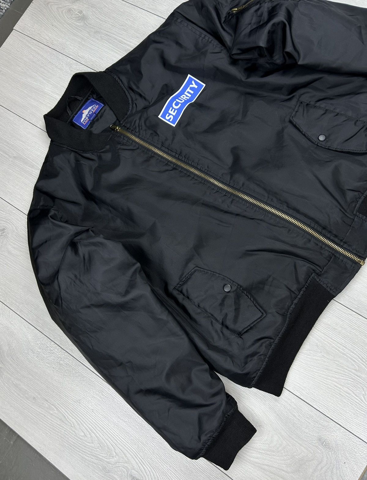 Japanese Brand × Vintage Security Aviation Flight Vintage Jacket MA-1 USA size XL Size US XL / EU 56 / 4 - 4 Thumbnail