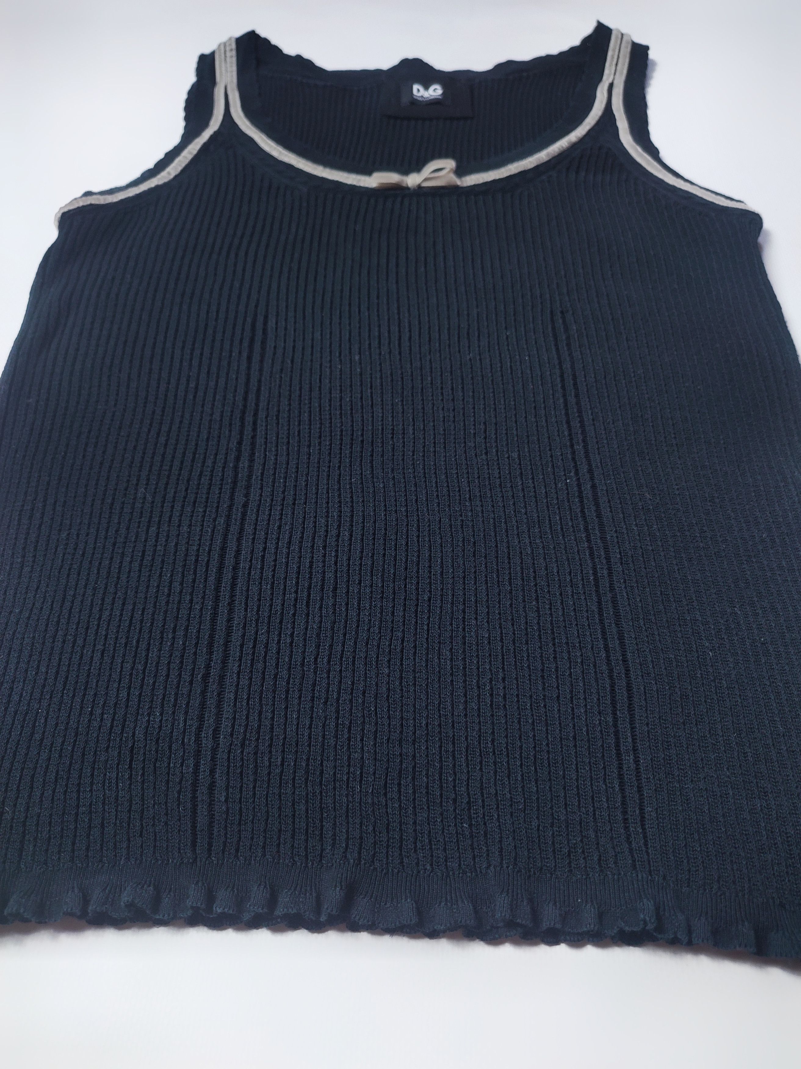 Dolce & Gabbana Dolce Gabbana Ribbed Top Size L / US 10 / IT 46 - 5 Thumbnail