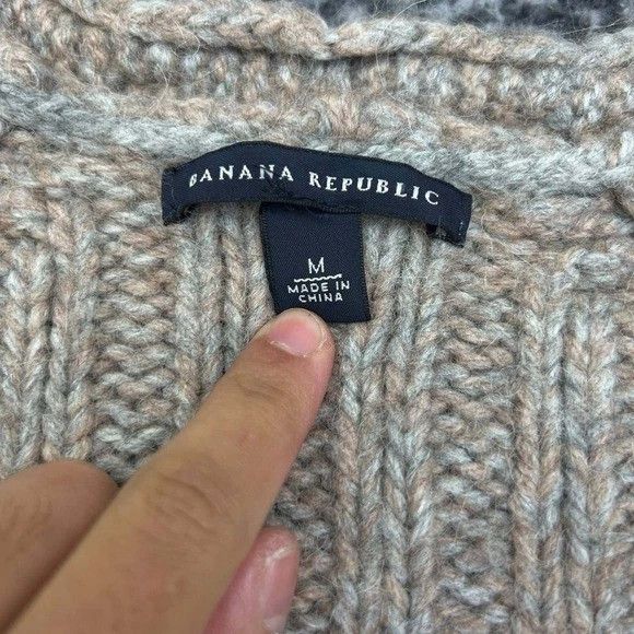 Banana Republic Banana Republic Sweater Women Cable Knit Wool Alpaca M Size M / US 6-8 / IT 42-44 - 7 Thumbnail