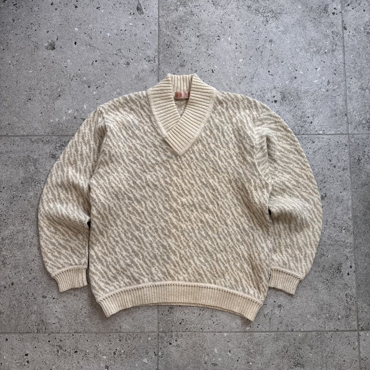 Loewe Vintage 90s Loewe Wool Leopard Sweater Jumper Rare Size US M / EU 48-50 / 2 - 1 Thumbnail