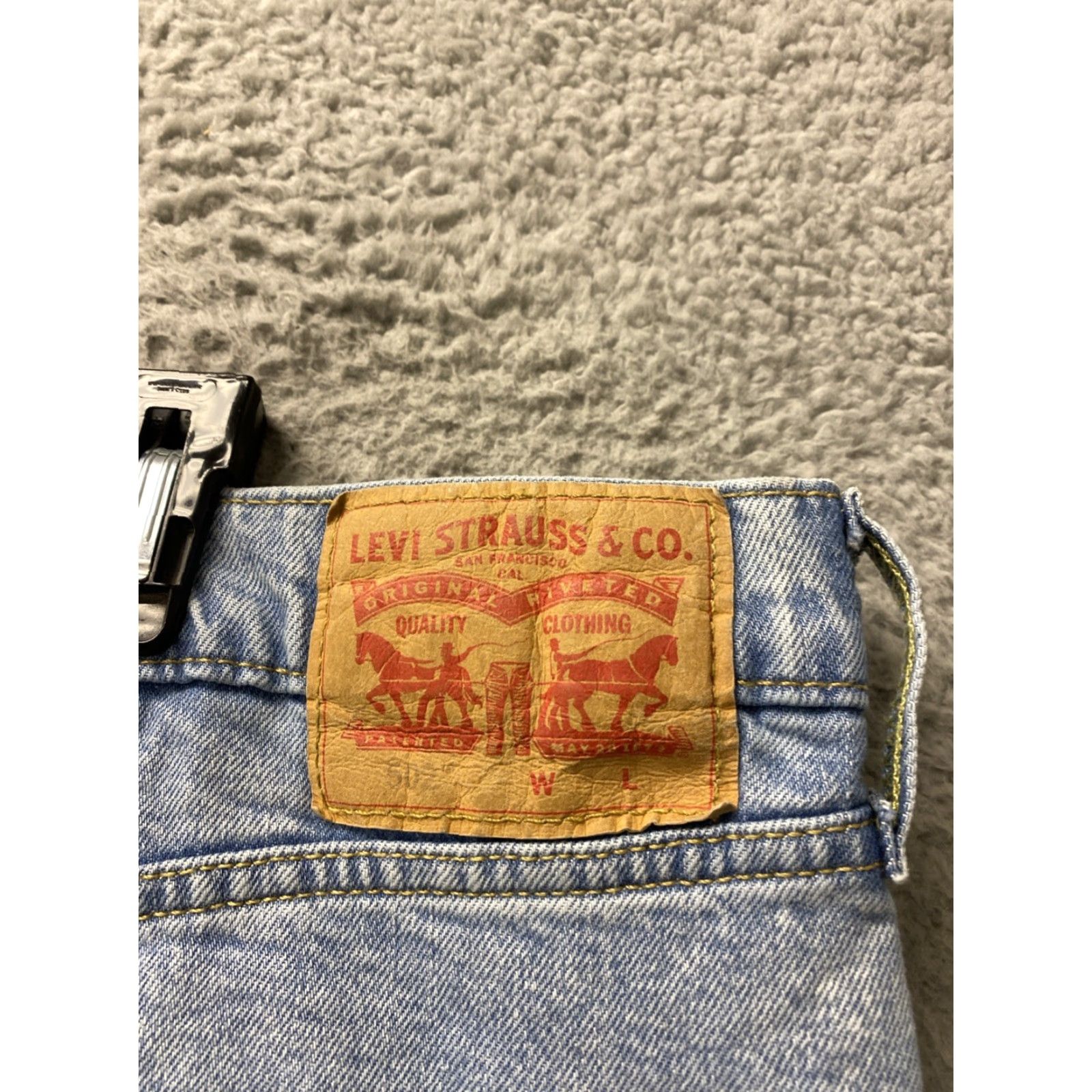 Vintage MENS LEVIS 502 JEANS SIZE 48x29 BLUE STRETCH / 0645 Size US 32 / EU 48 - 5 Thumbnail