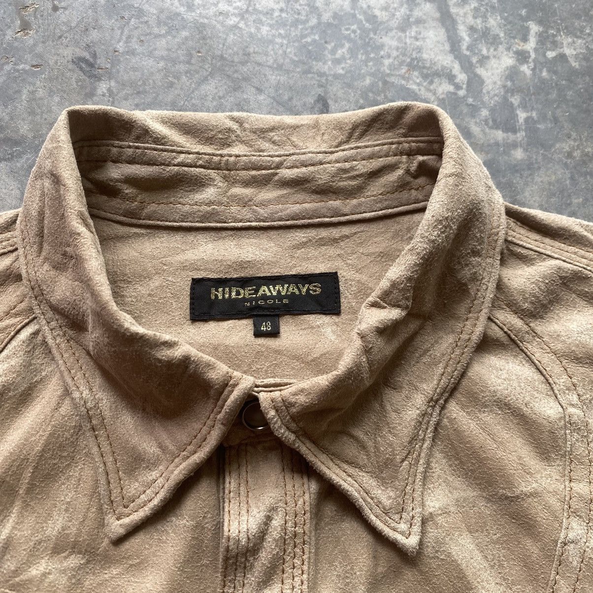 HIDEAWAYS Vintage Leather Looked Western Shirt Size US M / EU 48-50 / 2 - 9 Thumbnail