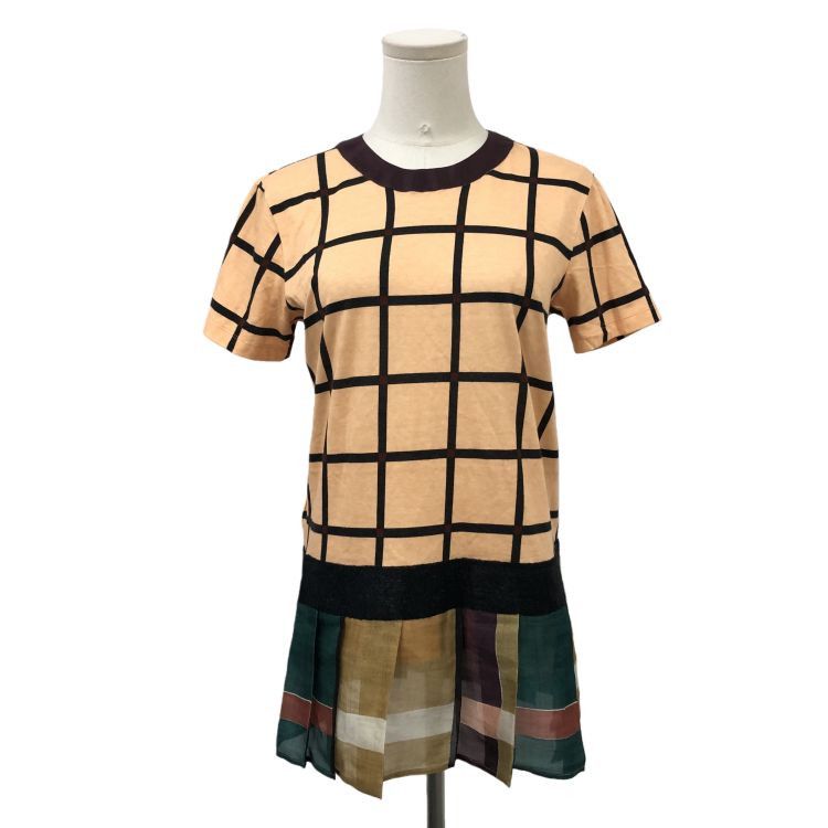 Prada Prada Grid Pattern Short Sleeve Top Size M Size M / US 6-8 / IT 42-44 - 1 Thumbnail