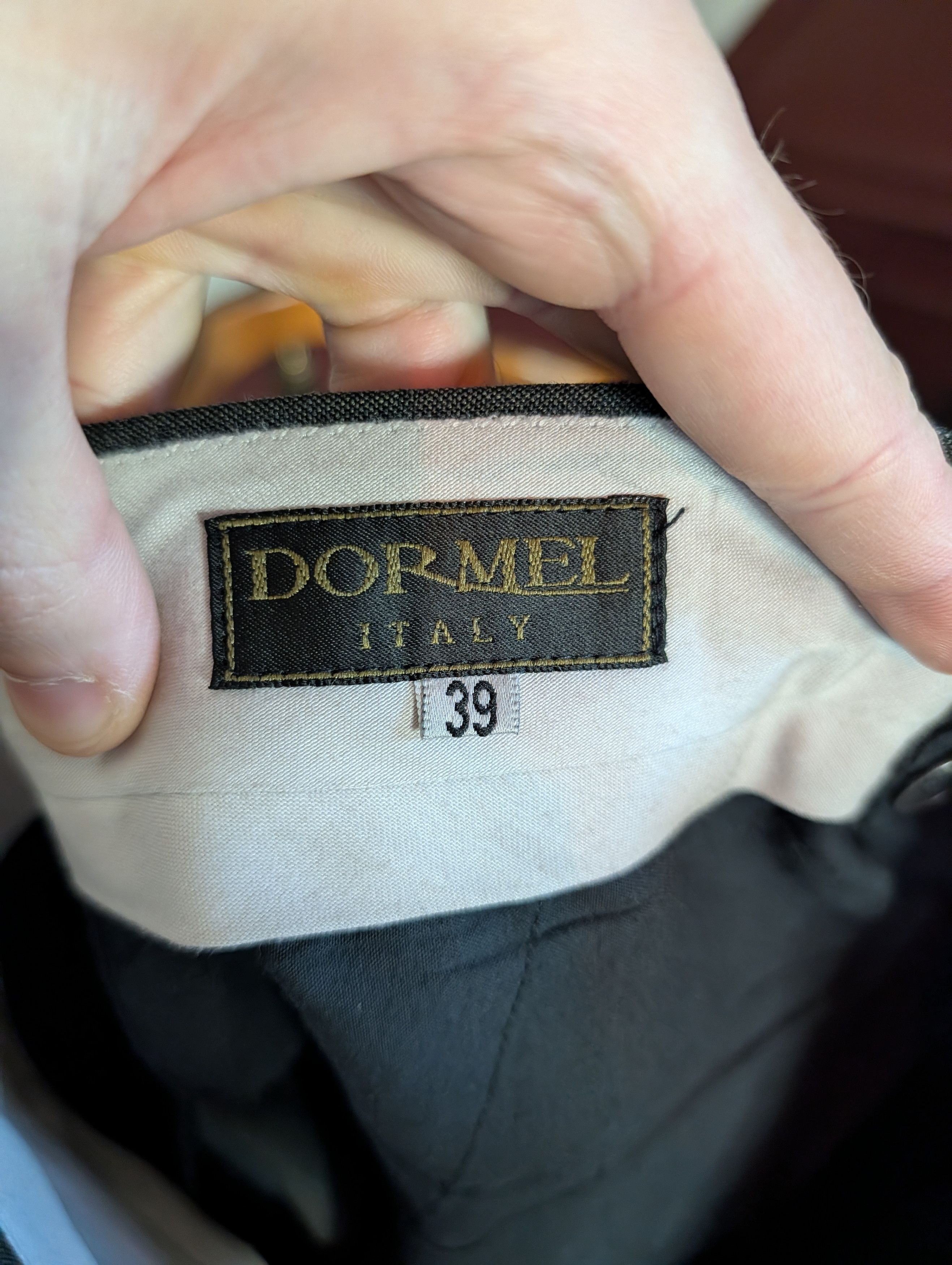 Other DORMEL ITALY gray striped wool tailored dress trousers Size US 33 - 11 Thumbnail