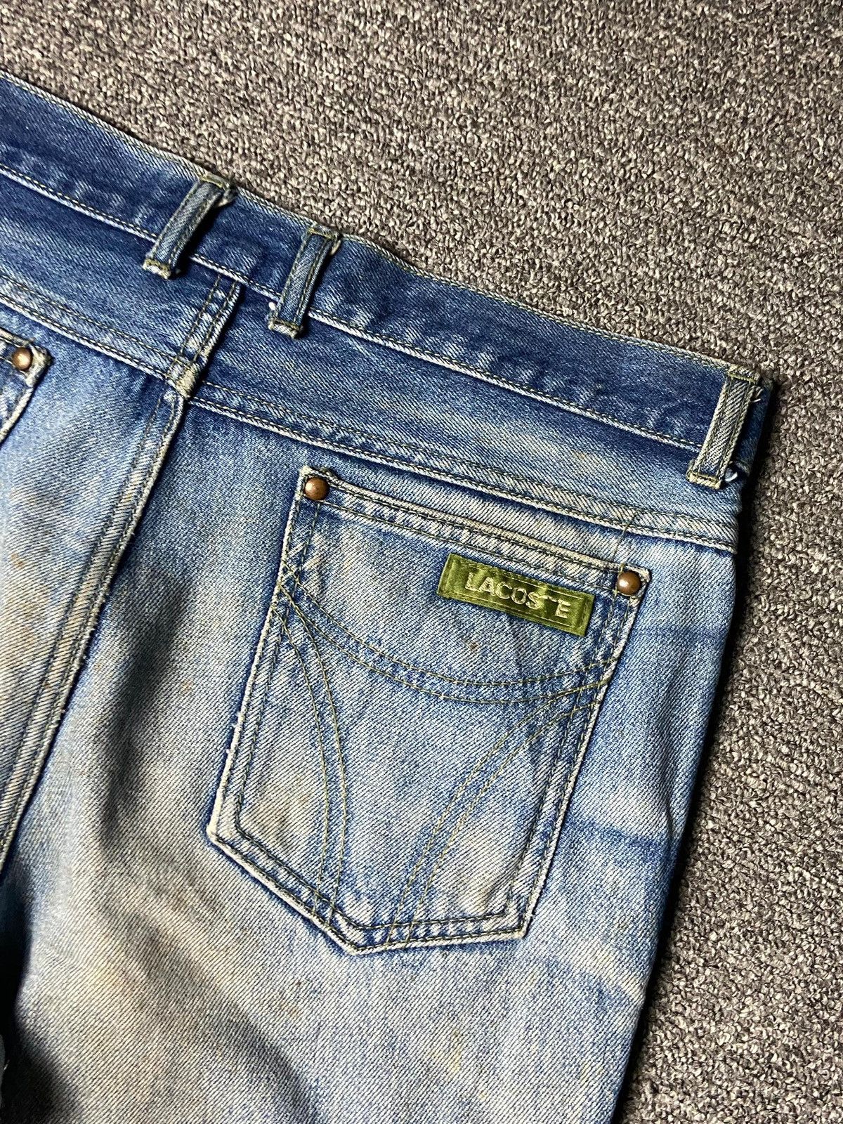 Lacoste Chemise Lacoste Distressed Denim Jeans (162) Size US 31 - 3 Thumbnail