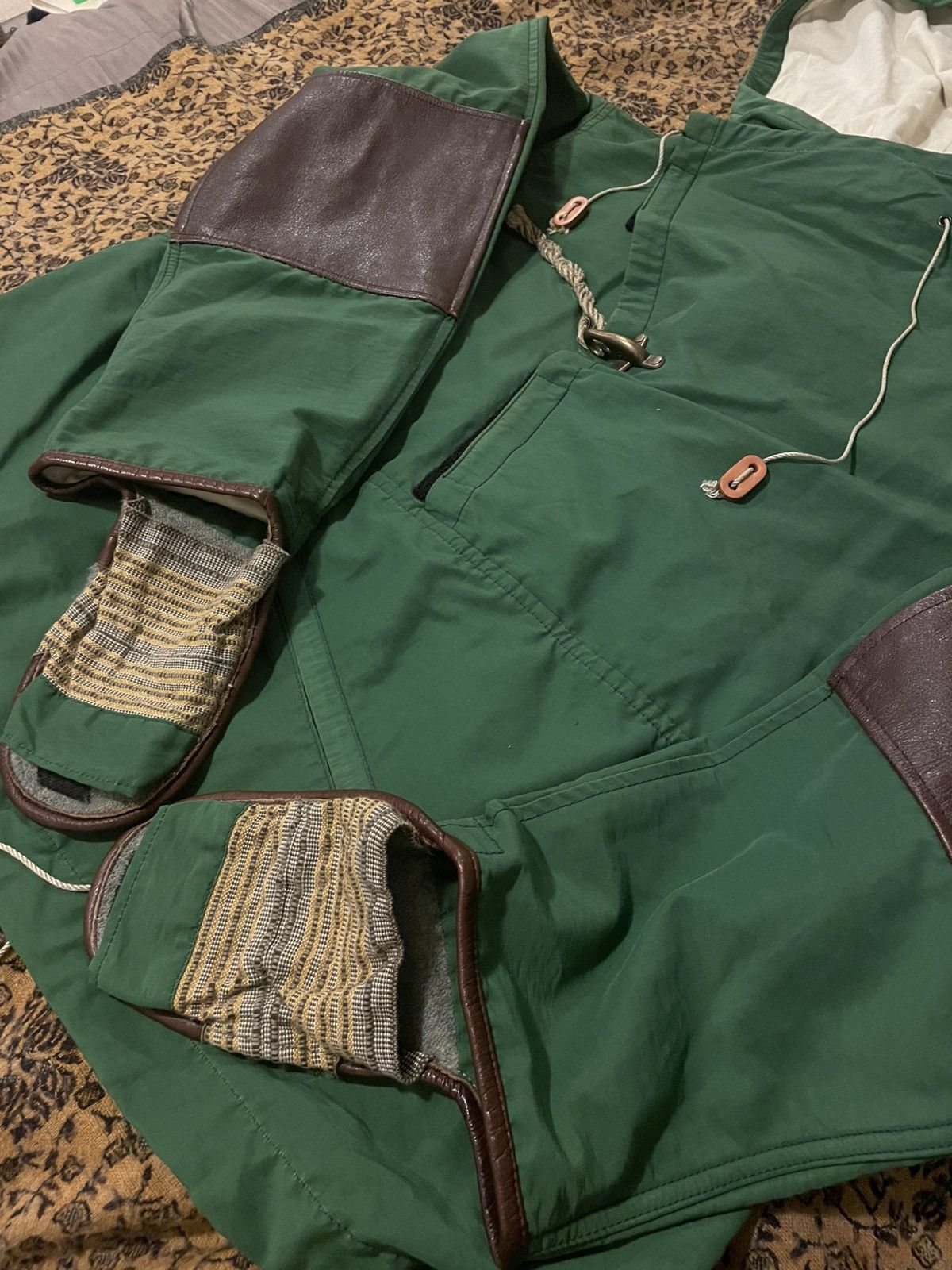 Kapital Kapital 60/40 Nylon Anorak with Leather Size US M / EU 48-50 / 2 - 3 Thumbnail
