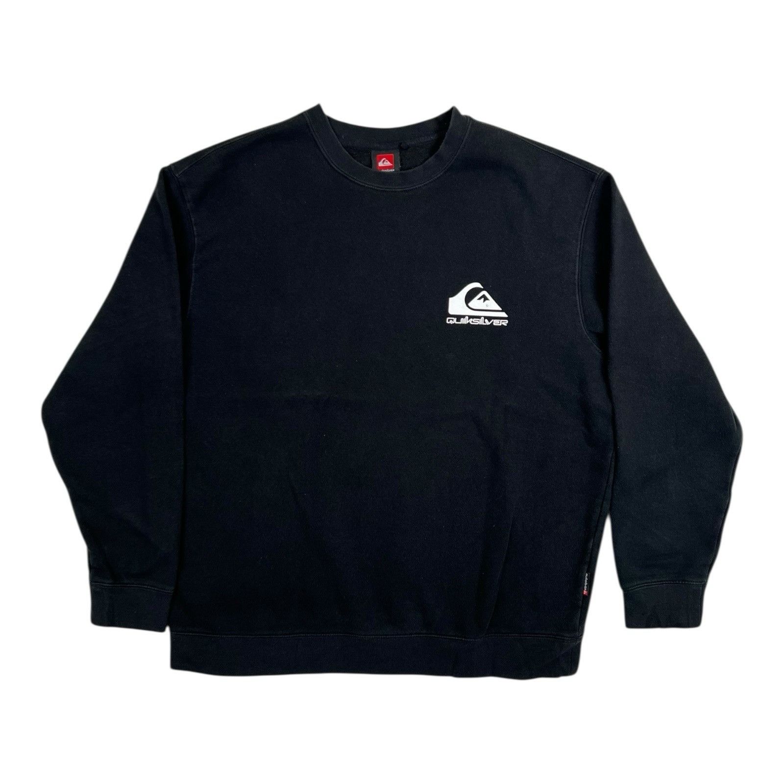 Quiksilver Vintage Quiksilver Black Crewneck Sweatshirt Size Laege Y2K Size US XL / EU 56 / 4 - 1 Thumbnail