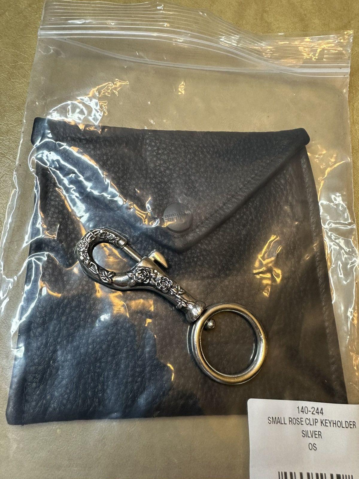 Enfants Riches Deprimes Small Rose Clip Keyholder in Silver