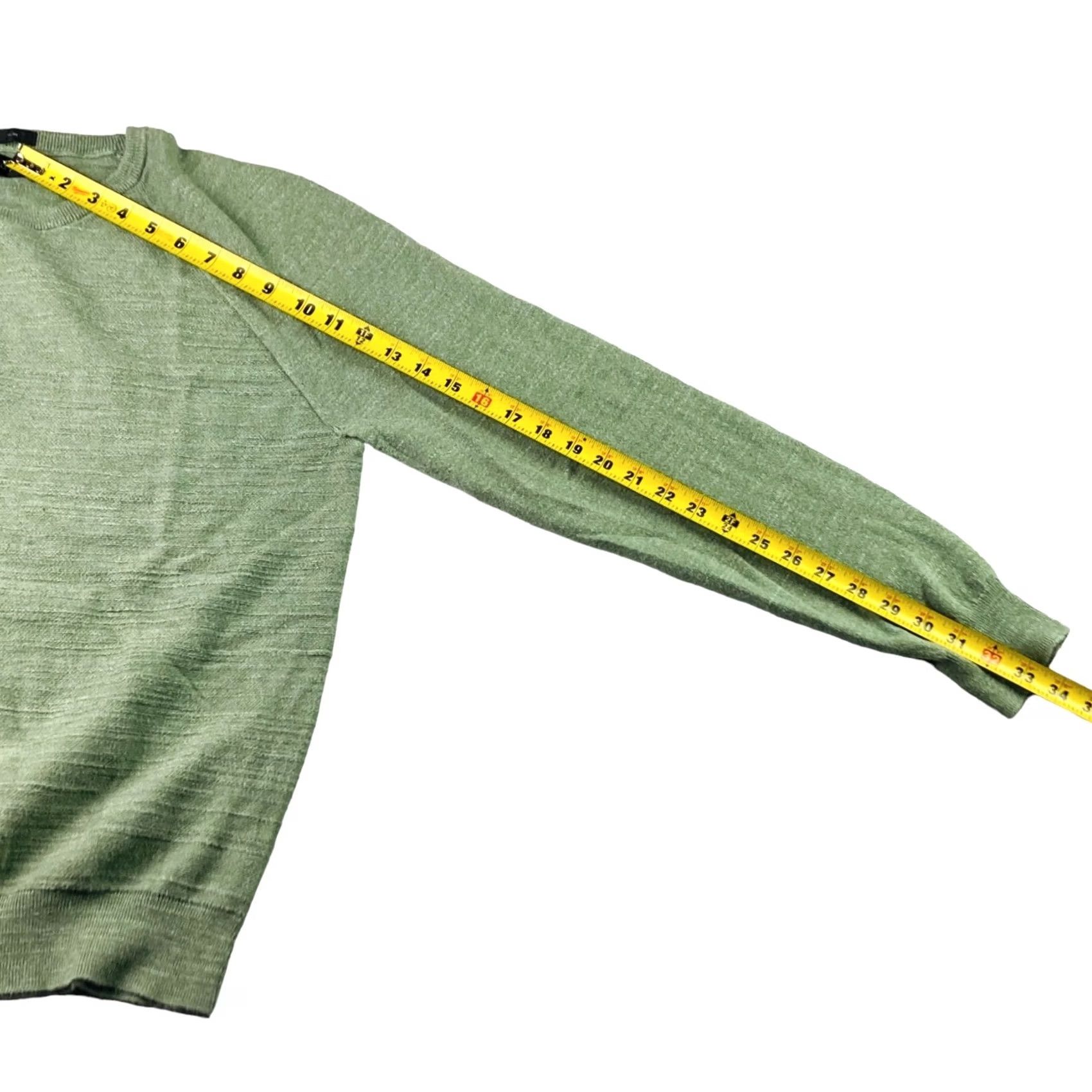 J.Crew J.CREW Men’s Slim Knit Crewneck Sweater Green L Pullover Cotton Shirt? Size US L / EU 52-54 / 3 - 7 Thumbnail