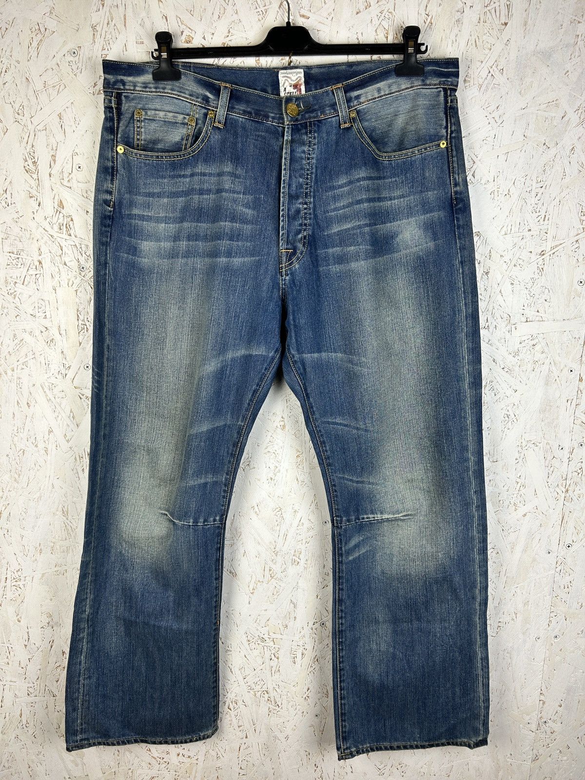 Christian Audigier Vintage Ed Hardy By Audigier Skull Pocket Y2K Denim Jeans 38 Size US 38 / EU 54 - 4 Thumbnail