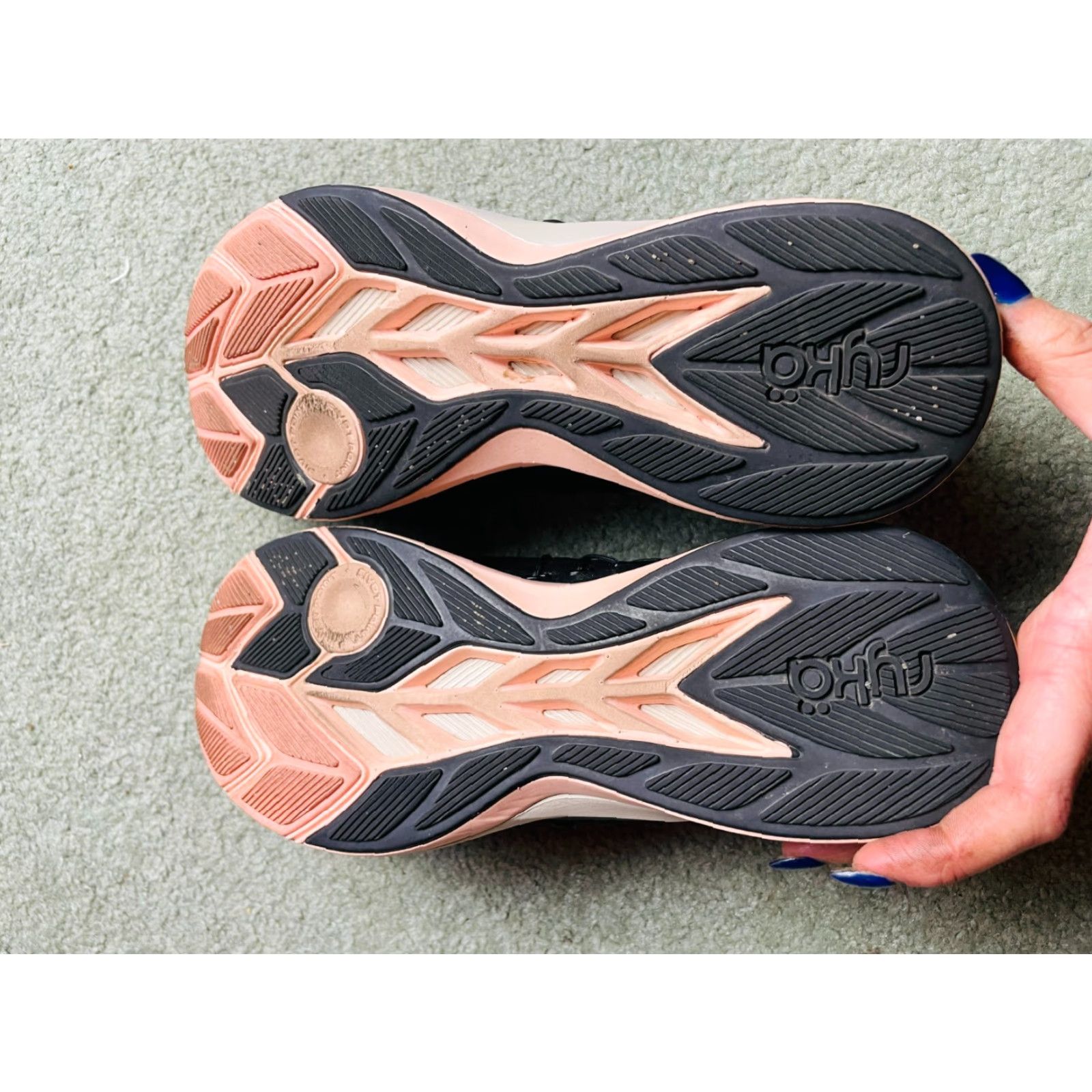 Vintage Ryka Shoes, Women's Size 8M, Black Pink Leopard, Dynamic PRO, Lace Up, Sneaker, Athletic, Female, 8M, Leopard, Pink, Dynamic PRO, Ryka, Shoes Size US 8 / IT 38 - 6 Thumbnail