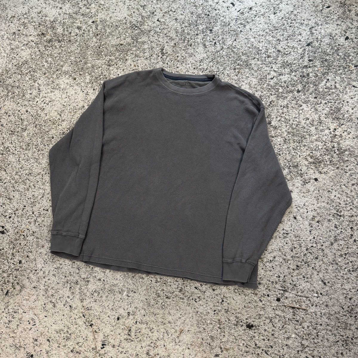 Vintage Faded Blue Thermal Longsleeve Shirt ERD Grunge Thrashed Size US XXL / EU 58 / 5 - 6 Thumbnail
