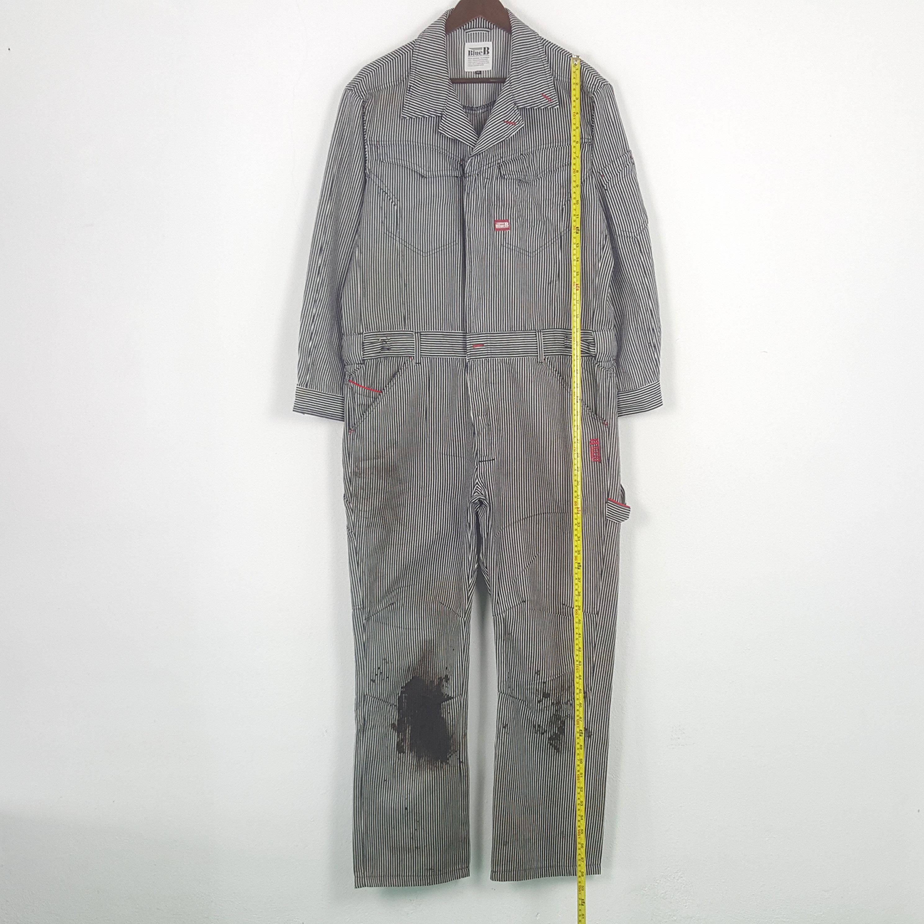 Japanese Brand Vintage Blue B Custom Hysteric Glamour Striped Jacket Size US L / EU 52-54 / 3 - 7 Thumbnail