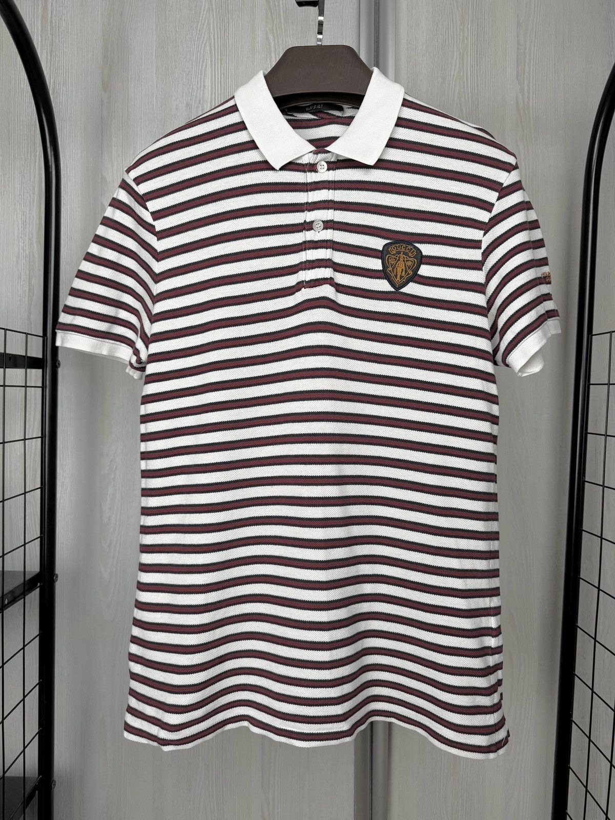 Gucci Gucci Striped Red White Polo shirt rare Size US S / EU 44-46 / 1 - 1 Thumbnail