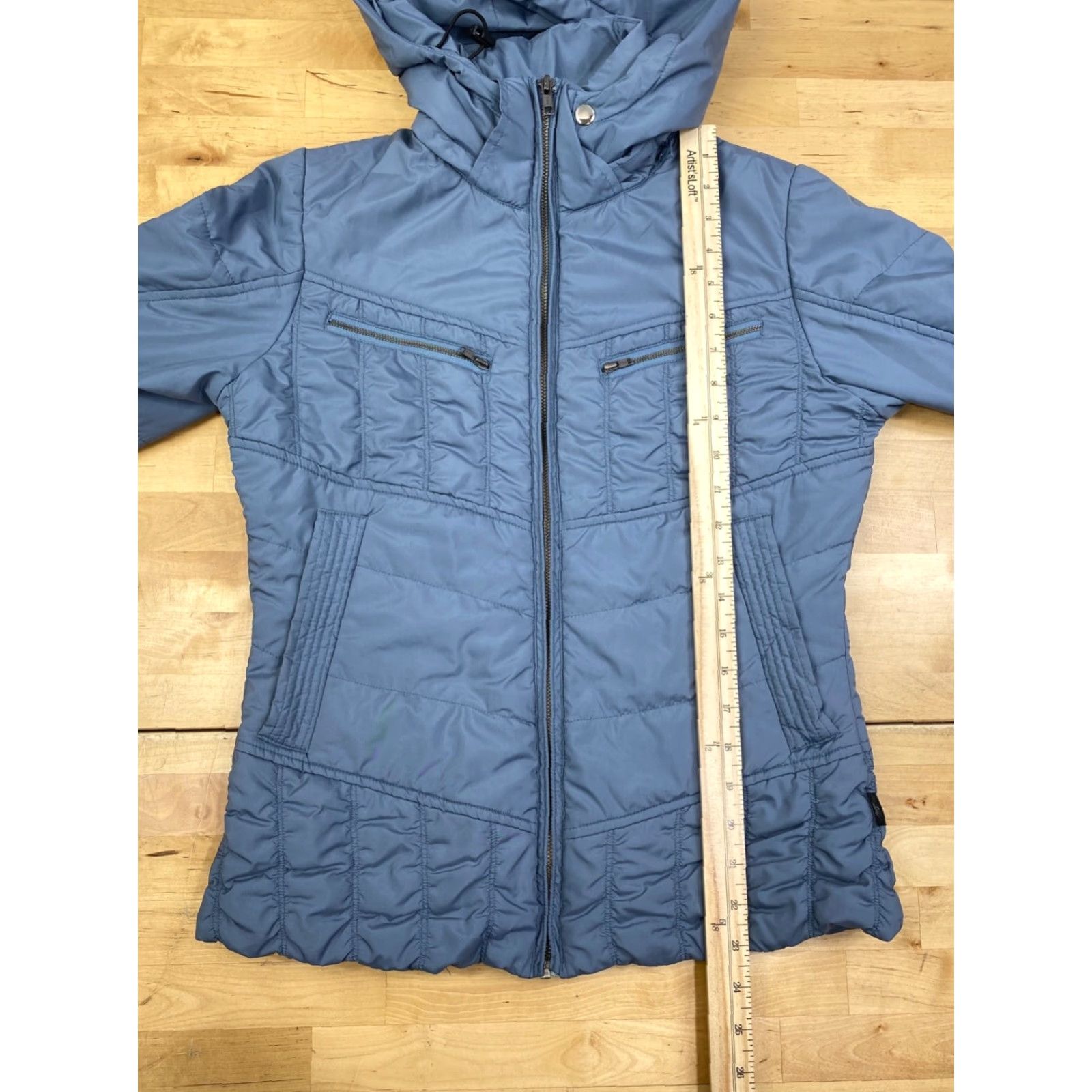 Prana prAna Powder Parka Jacket Womens S Blue Zip Hooded Puffer Outdoor 10001 Size S / US 4 / IT 40 - 6 Thumbnail