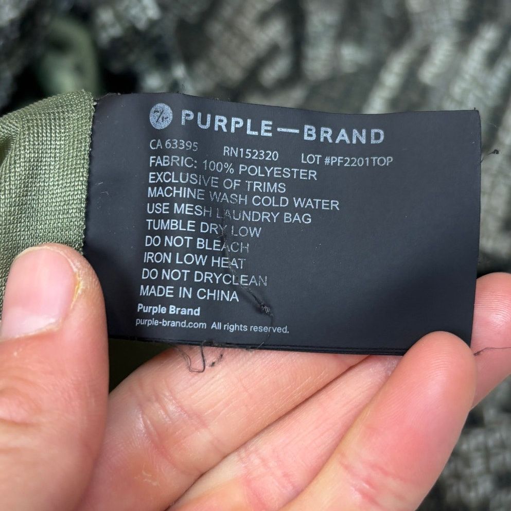 Purple Brand Purple Brand Green Camo Vertical Logo Shorts Men's XL Size US 34 / EU 50 - 6 Thumbnail