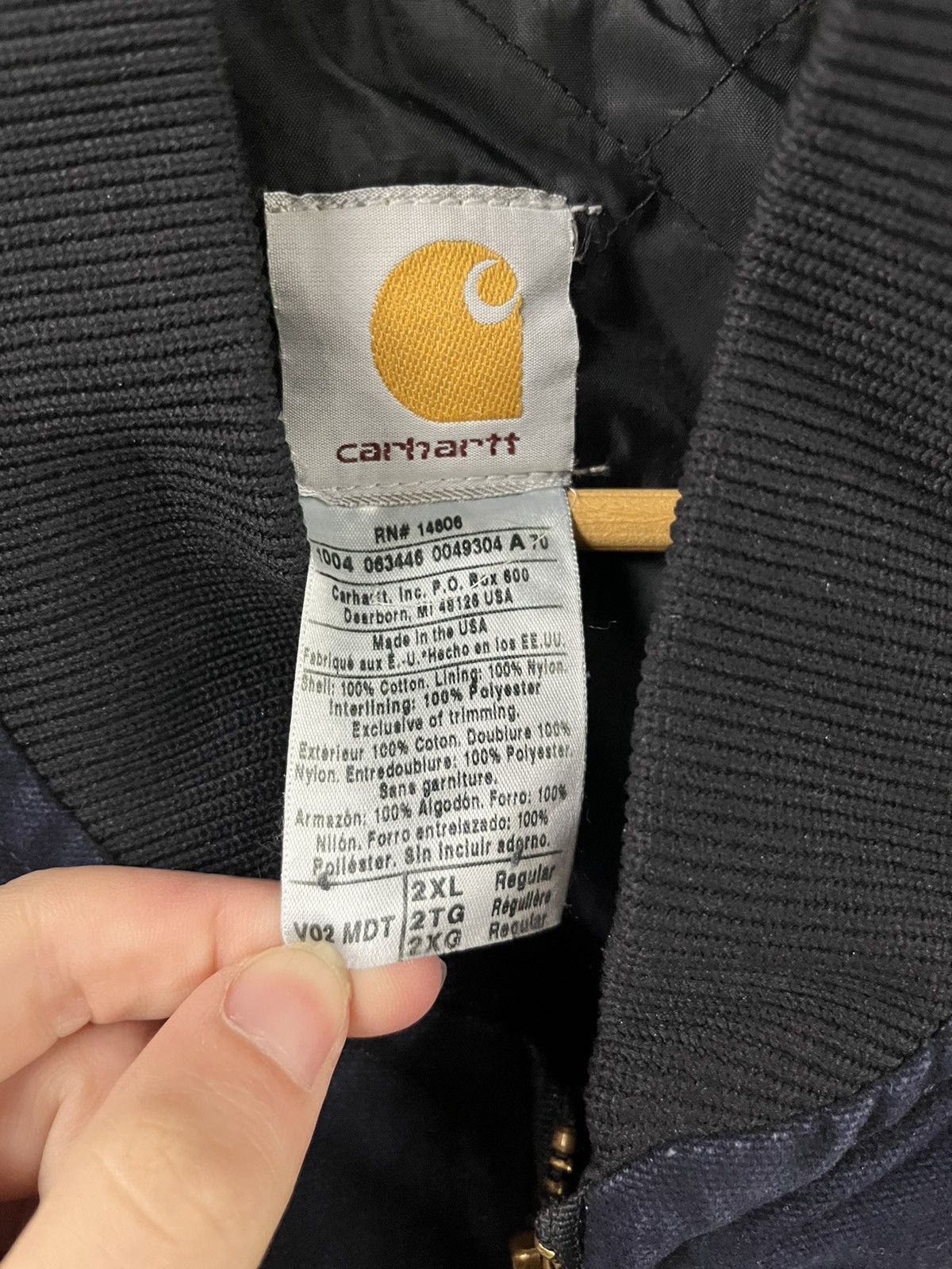 Carhartt Carhartt vintage vo2 MDT navy blue vest streetwear rare hype Size US XXL / EU 58 / 5 - 8 Thumbnail
