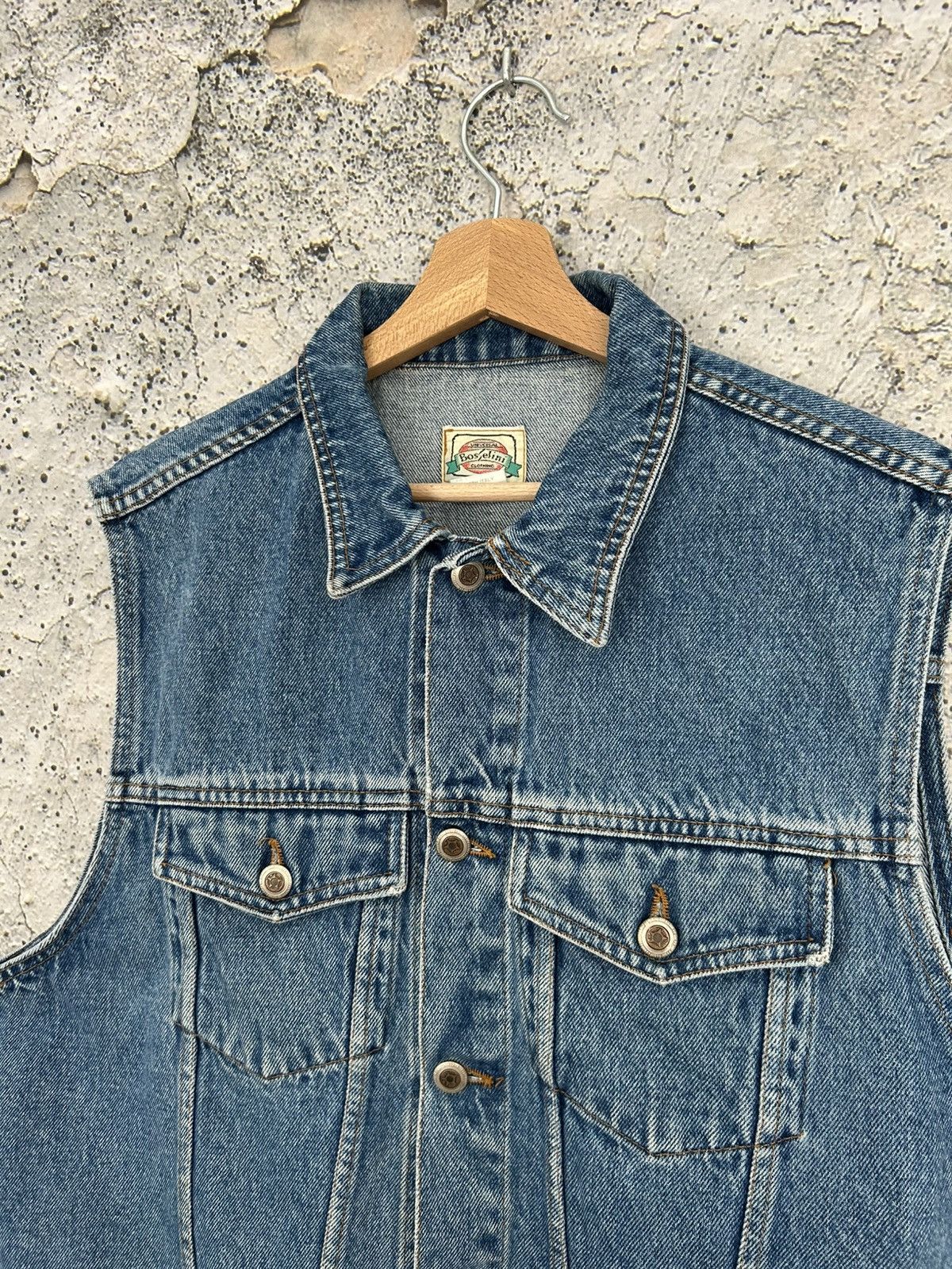 Vintage Vintage Blue Denim Vest Jeans Grunge Punk Rock Metal Skate Size US M / EU 48-50 / 2 - 3 Thumbnail