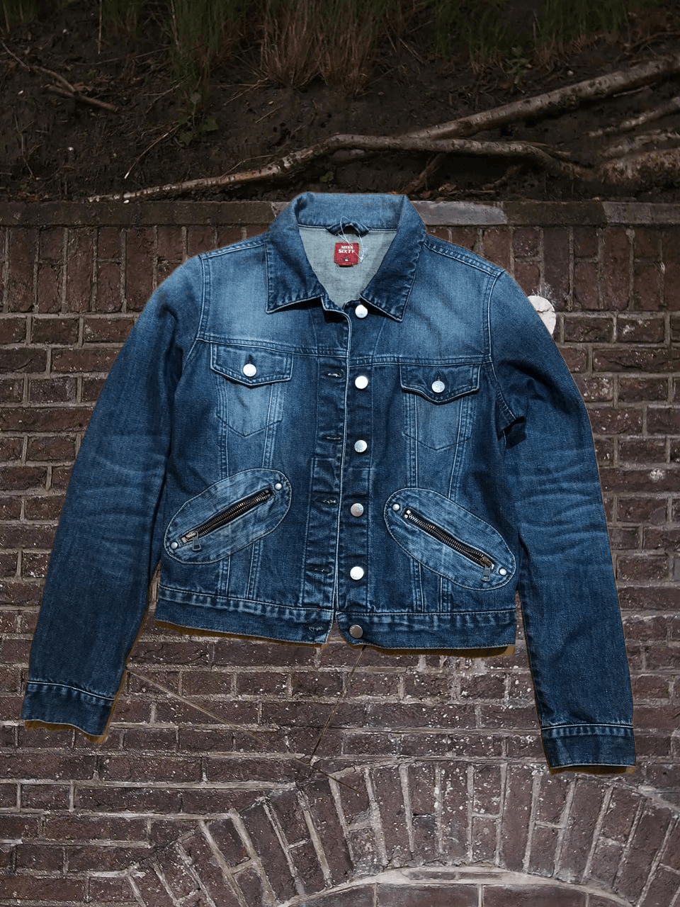 Miss Sixty Vintage Miss Sixty Italian Denim Jean Biker Jacket Size M / US 6-8 / IT 42-44 - 1 Thumbnail
