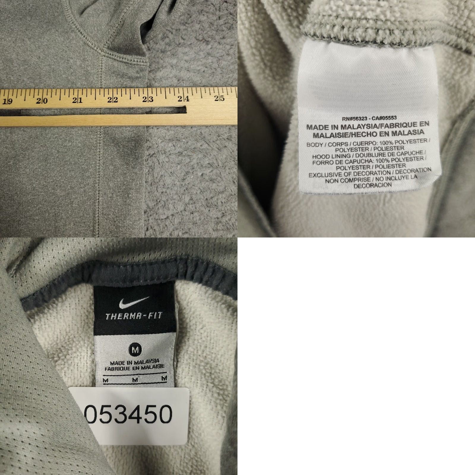 Nike **Nike Gray Hoodie Pullover Sweatshirt Medium** User: **Nike Medium Gray Hoodie Pullover Sweatshirt** Size US M / EU 48-50 / 2 - 8 Thumbnail