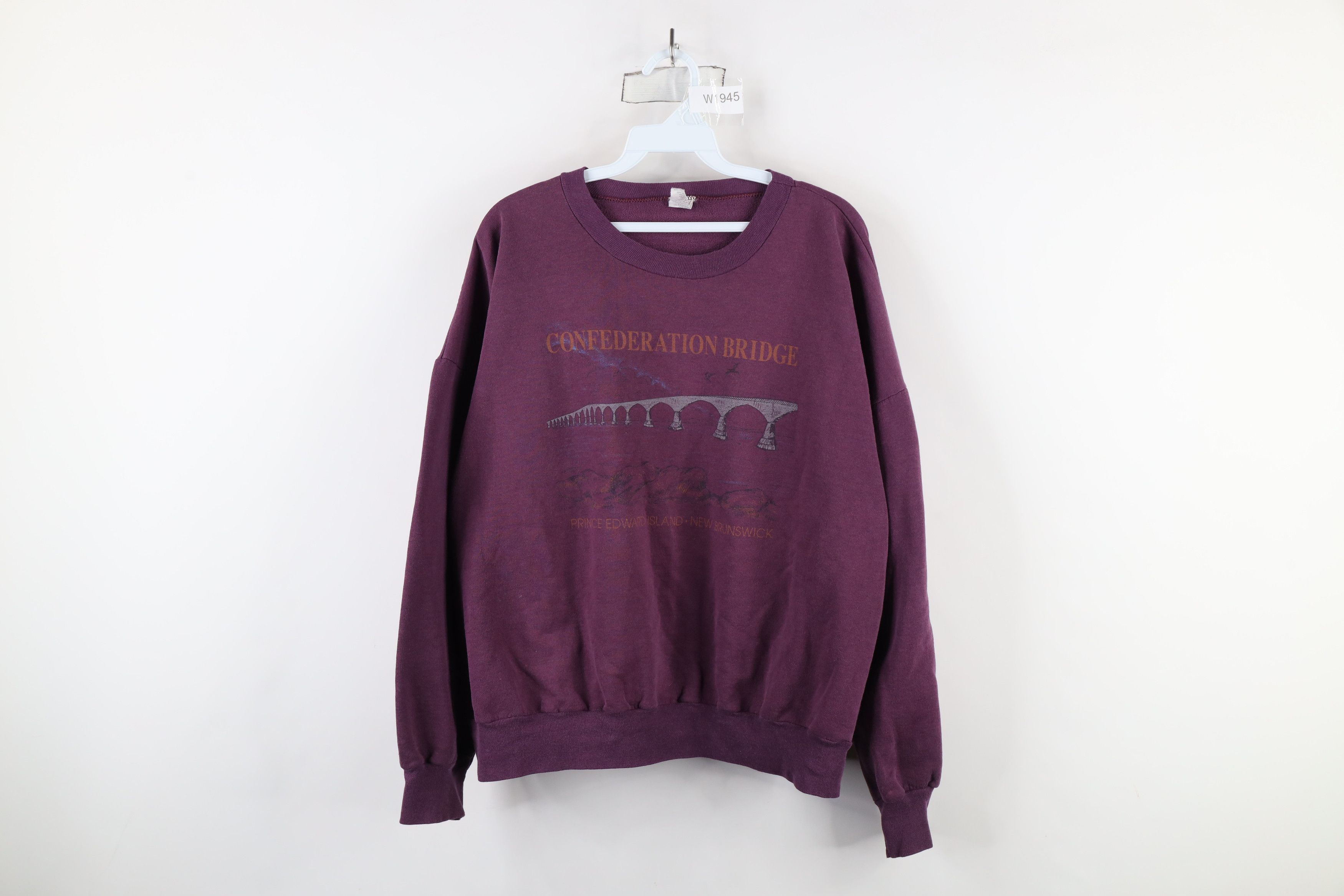 Vintage Vintage 90s Confederation Prince Edward Island Sweatshirt Size XL / US 12-14 / IT 48-50 - 1 Thumbnail