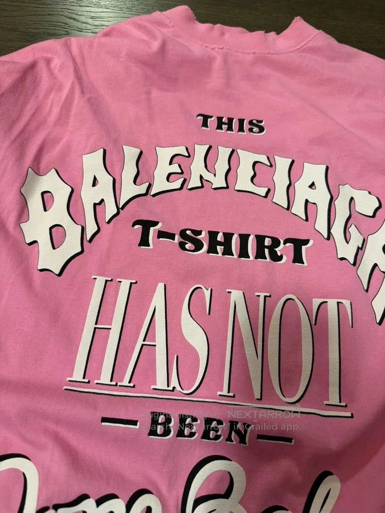 Balenciaga Balenciaga Pink Foam Letter T. Size US S / EU 44-46 / 1 - 3 Thumbnail