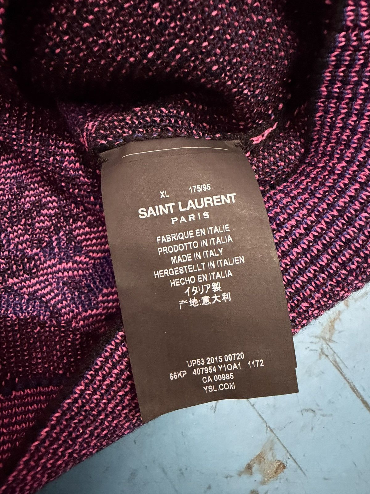 Saint Laurent Paris SAINT LAURENT SS16 PINK ROSE CARDIGAN Size US XL / EU 56 / 4 - 5 Thumbnail