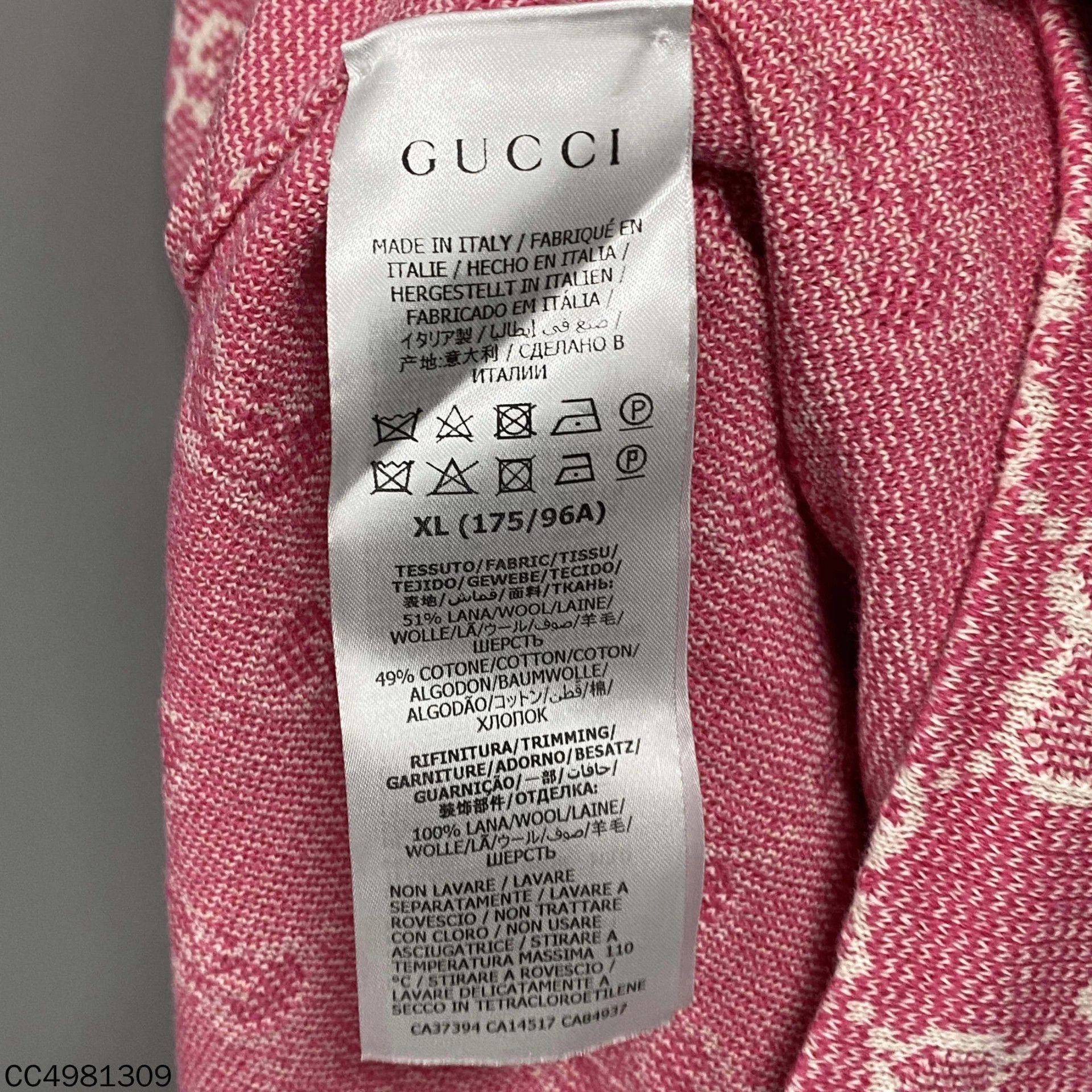 Gucci GUCCI Pink Jacquard Allover Print Dress XL 99 New Size XL / US 12-14 / IT 48-50 - 5 Thumbnail
