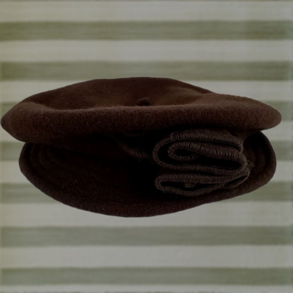 Vintage Toucan Beret Hat Women's Adjustable Brown NWT Hopeless Romantic Sm-Med Size ONE SIZE - 1 Thumbnail