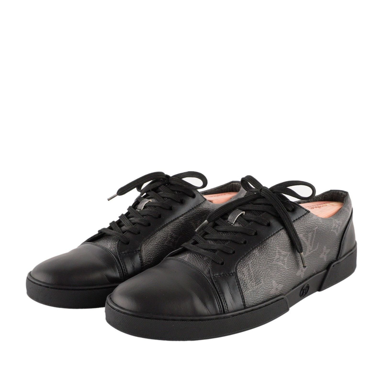 Louis Vuitton Louis Vuitton Eclipse Monogram LV Logo Match Up Sneakers Size US 11 / EU 44 - 1 Thumbnail