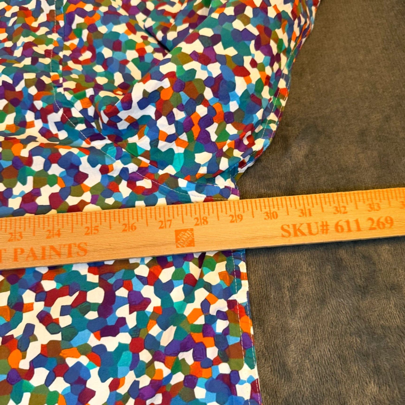 Cremieux Cremieux Geometric Mosaic Multicolor Shirt Mens 3XT NWT Big & Tall Button-Up Collared Long Sleeve Stretch Cotton Blend 98% Cotton 2% Spandex Size US XXL / EU 58 / 5 - 6 Thumbnail