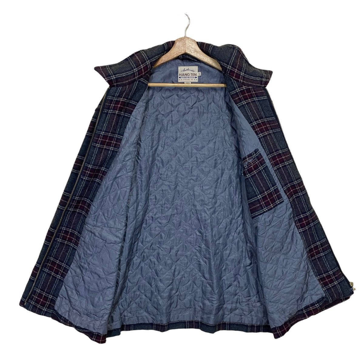 Japanese Brand Vintage 90s Hang Ten Fabric From Italy Zipper Jacket Size XL Size US XL / EU 56 / 4 - 10 Thumbnail