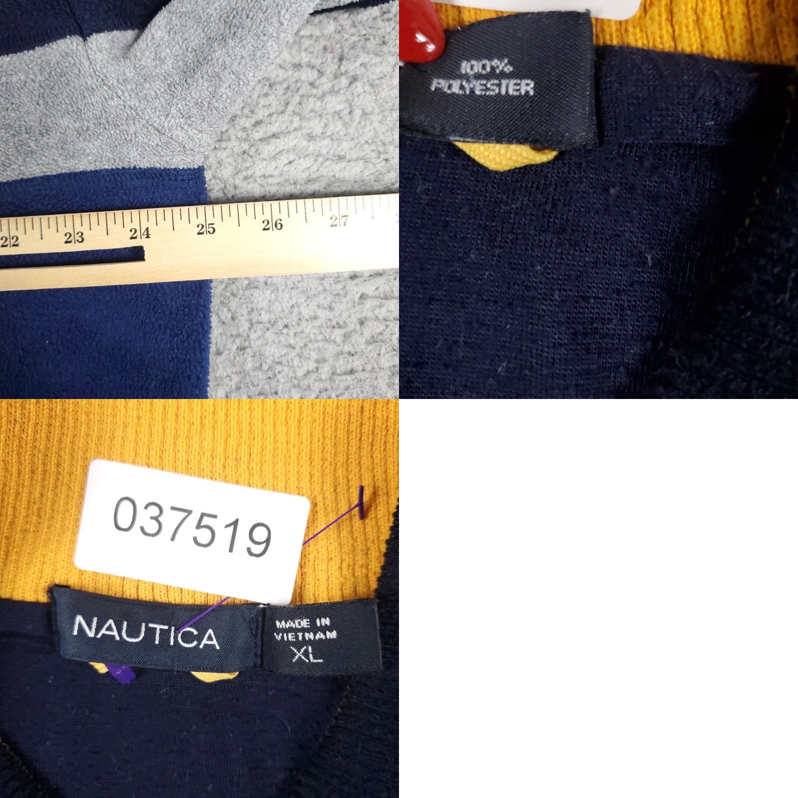 Nautica Nautica Nautica Sweater Mens Size XL Blue Fleece Outdoors Full Zip Up Sweatshirt Size US XL / EU 56 / 4 - 8 Thumbnail