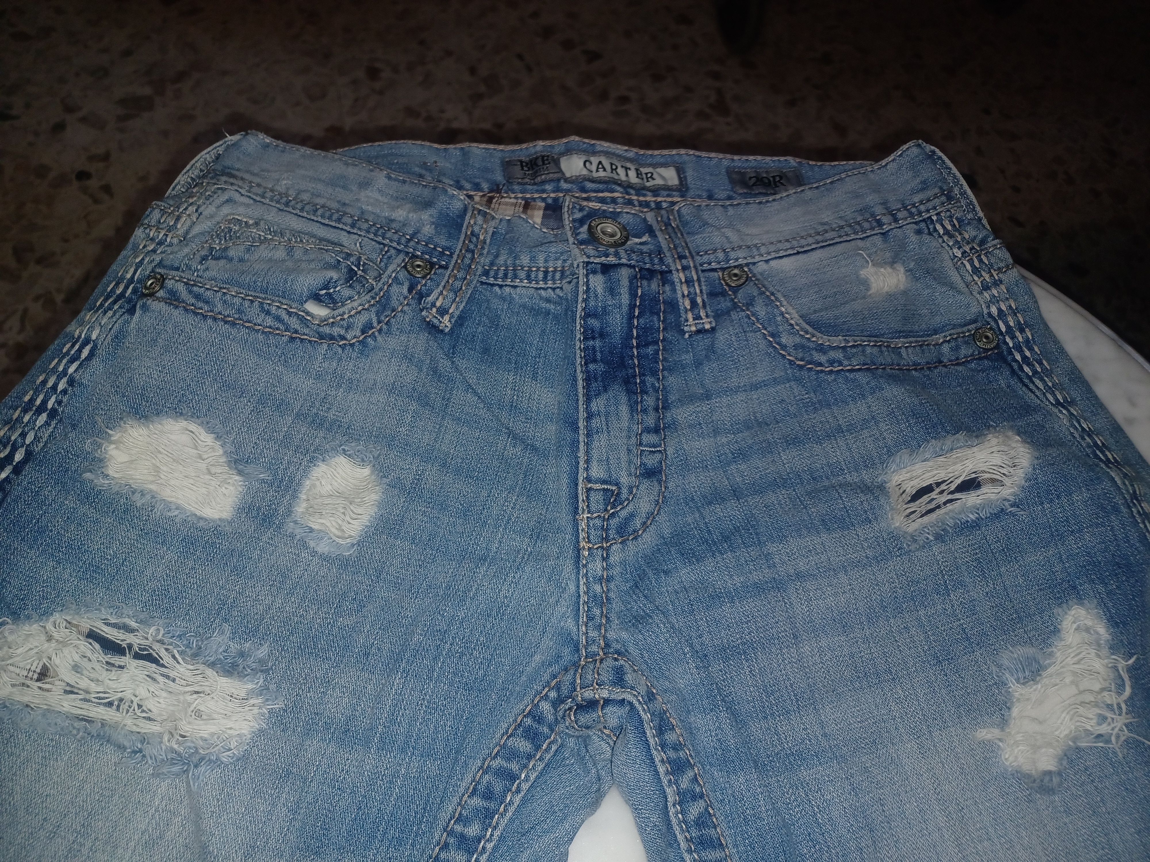 BKE BKE Men's Blue Jeans "Carter" 29R Size US 29 - 2 Thumbnail